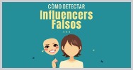 Como detectar influencers falsos infografia